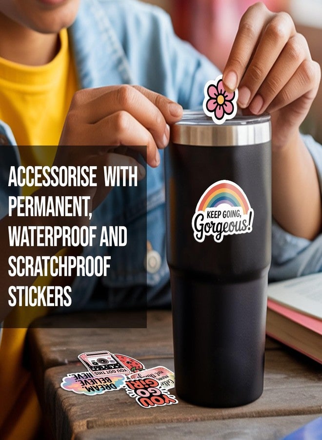 Paper Plane Design Permanent Girls Theme Stickers Pack for Stationery, Mugs, Games, Notebooks, Toys, Laptops etc. Waterproof, Scratch Proof UV DTF Stickers for All Hard Surfaces Like Glass, Wood, Metal, Plastic. - Image 5